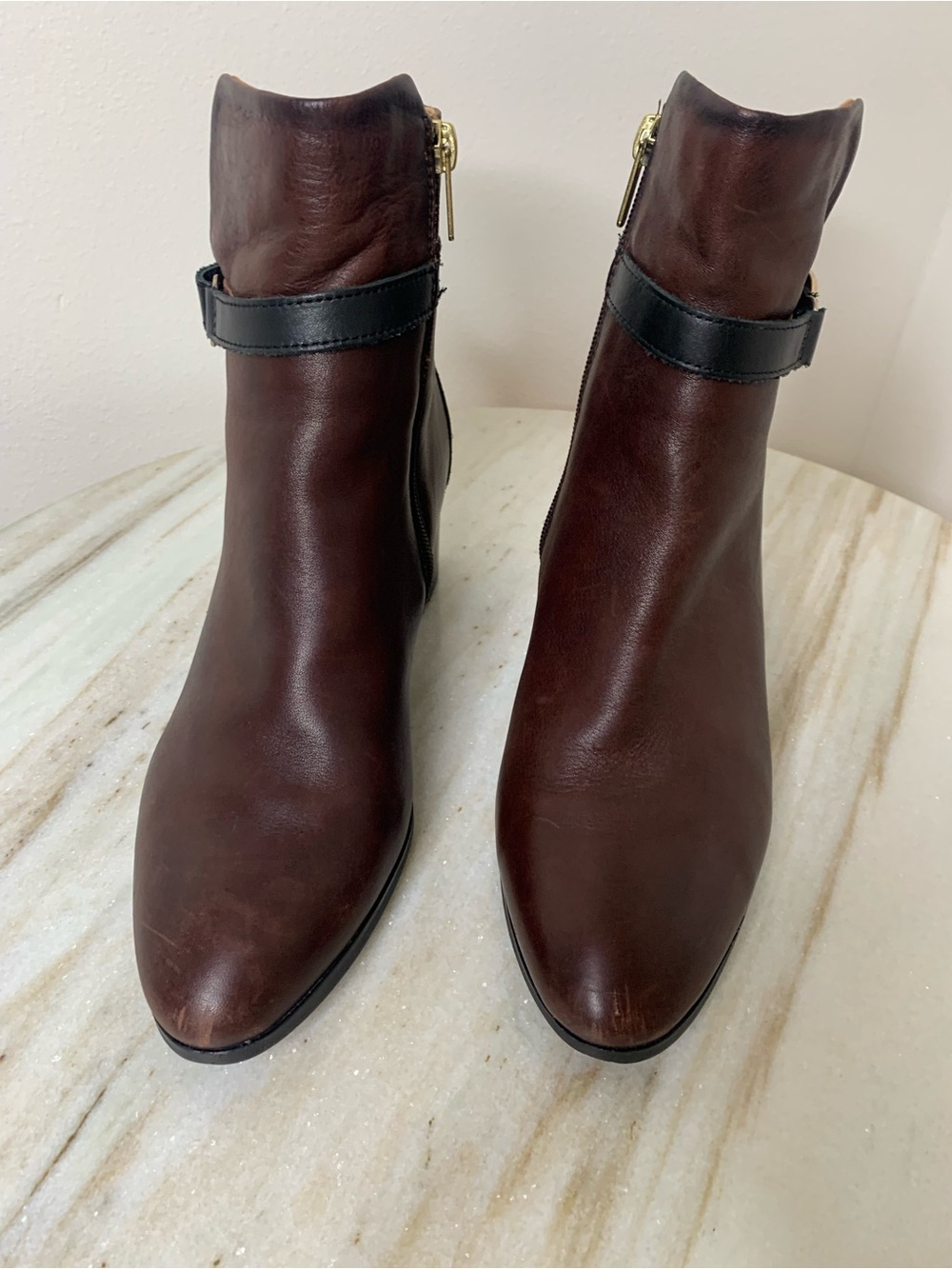 PIKOLINOS boots ankle sz 8.5 leather women’s EU 39 brown black black - Picture 3 of 9